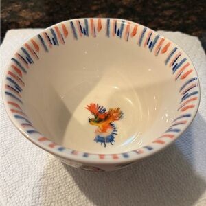 Anthropologie Bowl with Bird Motif.